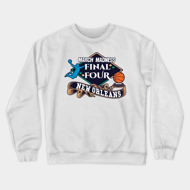 MARCH MADNESS FINAL FOUR | 2 SIDED Crewneck Sweatshirt by VISUALUV